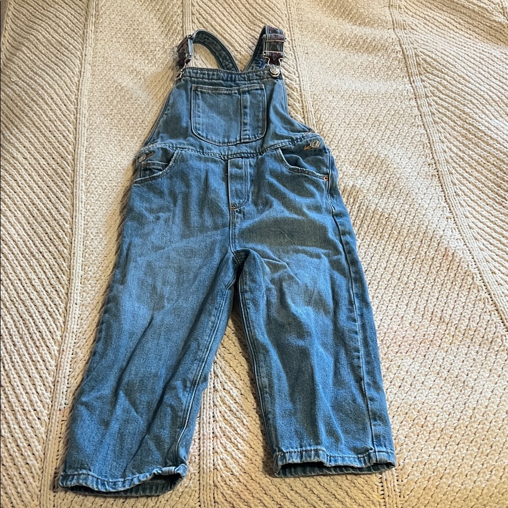 Zara Blue Denim Kids Overalls